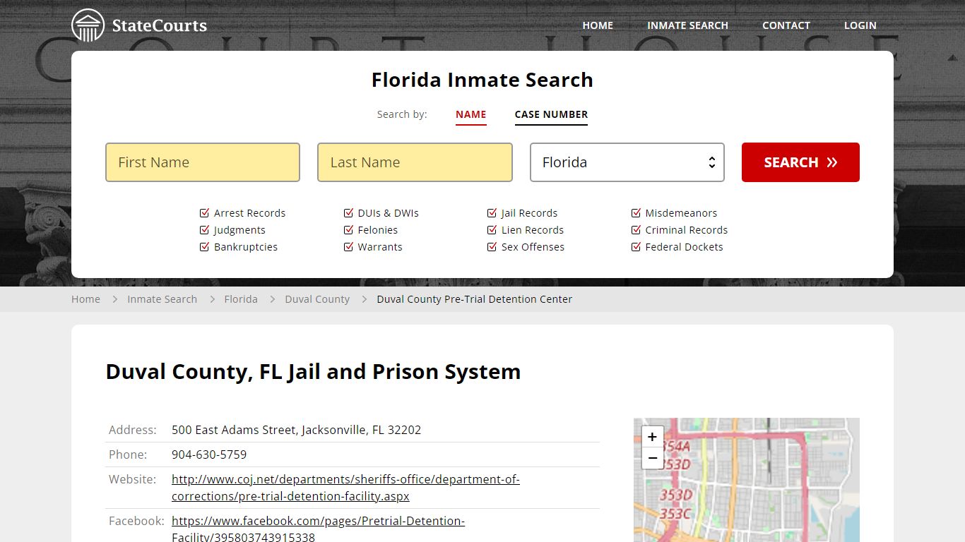 Duval County Pre-Trial Detention Center Inmate Records Search, Florida ...